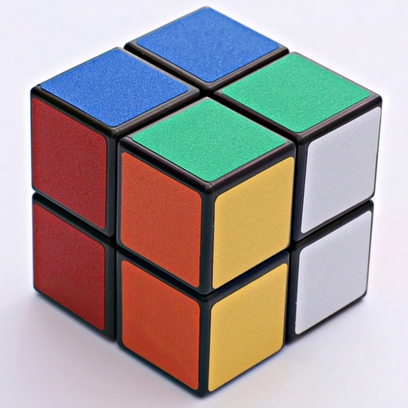 새로운 2x2x2 매트 스티커 매직 큐브 장난감 전문 속도 Cubo Magico 어린이 교육 퍼즐 광장 장난감 두뇌 티저